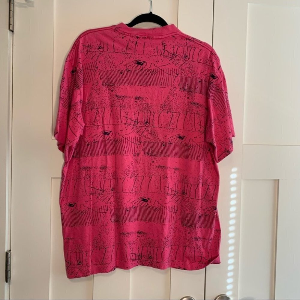 Vintage Y2K Beach Gear Pink T Shirt Size Large - Picture 2 of 8